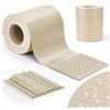 jarolift PVC Strisce Frangivista per Recinzione, Impermeabile, Frangivento, Incluse 25 Clip di Fissaggio, Rotolo 40 m x 19 cm, Crema - Avorio Chiaro