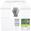 DI GIULIO SRL Kit Archi per Tunnel Orto da Giardino con Guanti con Tessuto non tessuto, per Serre a Tunnel, Archetti Orto Coperture a Protezioni, Telaio per Serra Orto, Strutture per Tunnel (Kit 10 Archetti + Tnt)