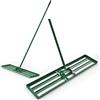 COSTWAY Rastrello Livellatore per Prato, Attrezzo per la Livellatura del Prato con Manico Ergonomico, Livellatrice per Giardino, Cortile, Campo da Golf, Fattoria e Pascolo (Verde 91 x 25 cm)