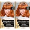 L'Oreal Paris Préférence L'Oréal Paris Colorazione Permanente Rame intenso (Confezione da 2)