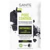 SANTE Naturkosmetik Pore Control Maschera di pulizia profonda con carbone attivo opacizzante, BHA & niacinamide Komplex, maschera vegana per pelli miste, pulizia dei pori, 8 ml