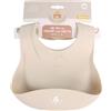 DORON & CHARLIE - Bavaglino - Pasto Del Bambino - 056603 - Beige - Silicone - Design Costume - Regolabile - Lavabile - Impermeabile - Prima Età - Bavaglino Morbido - Puericultura - A Partire da 3 mesi
