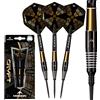 Mission darts d1597 crypt | set di freccette con fusto rivestito in pvd nero e oro al 90% e punta in acciaio, m2, 21g