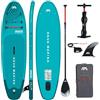 CampSup Aqua Marina Breeze 9'10 - Tavola gonfiabile per principianti - Stand Up Paddle Board Set completo - Limited Edition Blu