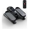 DoXtreme Pedaliera Riabilitazione Elettrica, Ellittica da Casa per Anziani - Pedaliera per Esercizi Gambe, Ellittica Elettrica <15dB Silenziosa, 15 Velocità, Display LED, Telecomando, Compatta 45.5x30.5x15cm