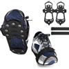 YQBFTC Ramponi per Scarponi,Ramponcini da Neve,Ramponi da Ghiaccio Antiscivolo per Inverno con 10 Borchie,Ramponi Tacchetti Spikes per Scarponi da Alpinismo,Scarpe per Ghiaccio Trazione(XL)