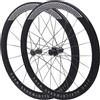DHNCBGFZ Ruote Bici Da Corsa In Carbonio 700C 30/40/50 Mm Cerchione A Doppio Strato In Lega Di Alluminio Ruote Bici rim brake V/C(Silver,50mm)
