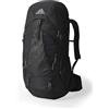 Gregory Trailflex - Stout 45 - Zaino da trekking, 69 cm, 45 L, 1.34 KG, Zaino da escursionismo da uomo con vestibilità regolabile, compatibile con sistema di idratazione, Nero (Forest Black)