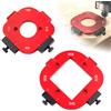 BOTEWO 2 stencil per router Jig Radius: stencil per fresatura superiore in alluminio R10-R50 per mobili, lavorazione del legno, lavorazione precisa dei bordi per utenti fai da te