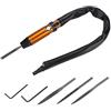 AUBEST Martello Pneumatico, Utensile for lima ad aria pneumatica Lima alternativa Strumenti for la lucidatura del legno Lucidatrice for file Pulsante di accensione for ad aria alternativa