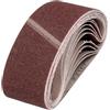 sourcing map Nastri abrasivi in ossido di alluminio grana 50, 76 mm x 533 mm, 10 pezzi, per lavorazione del legno, lucidatura dei metalli, affilacoltelli