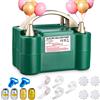 Birshe Elettrica per Palloncini, Viola Gonfiatore Palloncino 600W Pompa per Palloncino a Doppio ugello con nastro per palloncini e altri accessori per Feste Natale Compleanno Cerimonia di Nozze