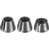 QUARKZMAN 3 Pezzi Adattatore Per Pinze 6mm/8mm/6.35mm Acciaio Al Carbonio Riduttore Per Pinze Utensile Per Router Manicotto Di Riduzione Mandrino Di Conversione Per Lavorazione Nero