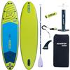 Campsup SUP Gladiator One 10.8 White + Floater | Tavola da surf gonfiabile | 325 x 86 x 15 cm | Tavola da surf per principianti ed esperti con accessori | Portata fino a 135 kg
