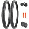 WEEROCK Pneumatici per bicicletta, 26 x 2,25, antiforatura, 26 pollici, pieghevole, per mountain bike, BMX, bicicletta da città (2 pneumatici e 2 camere d'aria)