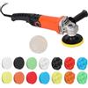 HVSYVVSRL Lucidatrice Elettrica For Auto A Velocità Regolabile Da 1200 W, Ceretta, Strumenti For Lucidare Mobili For Lucidatura A Doppia Azione