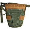 Leisurealeaneag Cintura porta attrezzi da giardino con tasche multiple per donne e uomini, verde e marrone, 28,5 x 30 cm