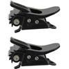 YUANYAO 1 paio di parti di rilegatura for snowboard cinturini con fibbia a cricchetto nera con base in metallo larghezza 24 mm accessori for lo sci