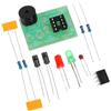 SAFIGLE Kit Elettronico Ne555 Multivibratore 3 Pezzi per Addestramento Saldatura Effetto Doppio Lampeggio Luce in Resina Epossidica per Uso Educativo Fai da Te