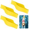 Theaque 3 pezzi di gomma tirando caviglia cinghia per nuoto giallo caviglia bande nuoto nuoto ingranaggio per gambe resistenza esercizio forza nuoto attrezzature attrezzature accessori