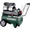 metabo Compressore Basic 220 - 24 OF Silent - Caldaia da 24 l, pressione 8 bar, capacità di riempimento 110 l/min - senza olio, silenzioso compressore da officina mobile per fai da te e professionisti