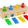 Generico Giochi Di Classificazione,Set Educativo In Legno Per Scuola Materna | Scatola Con Serratura Interattiva Per Forme E Colori - Ideale Per Asilo, Casa E Viaggi - Regalo Completo Per - Attività