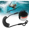L&W Luck Guinzaglio da Surf, Leash SUP, 5mm Surf Materiale Tup Regolabile e Comodo per Tavola da Surf Paddle Board Kayak Longboard (Giallo)