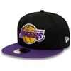 New Era Los Angeles Lakers NBA Essential Nero Viola 9Fifty Berretto Snapback Regolabile
