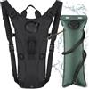 Neloheac Zaino Idratazione Running con Vescica 3L, Sacca Acqua per Zaino Leggero, Zaino Acqua MTB para Ciclismo Trekking Corsa Viaggio, Nero