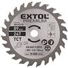 EXTOL PREMIUM Lama per sega circolare con metallo duro, ∅89 x 1,0 x 10 mm, 24T