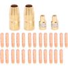 Cerlyiont SALBILI PERDIFICATI 25PCS 000067 TIPS 2PCS 169715 ugelli 2pcs 169716 Diffusenti di gas per Miller Millermatic