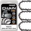 Mamuth Wild Nature 3 catene per motosega, 25 cm, 1,3 mm, 40 TG, per Matrix EPS-HT 710 S 2 in 1