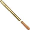 WEDO Raschietto antiscintilla con manico in legno, spatola semicircolare lunga lama lunghezza 300 mm, lunghezza totale 440 mm, punta a lama angolare, bronzo alluminio, resistente alla corrosione,