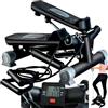 TRIZAND Twist-Stepper con tiranti - Resistenza regolabile, Display LCD e pedali antiscivolo - Cyclette per allenamento completo a casa, cardio e brucia grassi, fino a 120 kg - TRIZAND