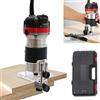 SanBouSi Tagliatrice elettrica 6.35mm (1/4 ) Affilatrice Trimmer Router Fresatrice Elettrica Strumento per Legno per la Lavorazione del Legno 800W