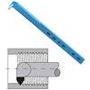 GG KS Tools WN 283 NF 353 - Scalpello girevole per filettatura, interno 60°, in acciaio tornito Ø 20 x 20 mm, quadrato P20 HM