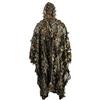 HYFAN Ghillie Suit Poncho Outdoor 3D Foglie Camouflage Camo Mantello del Mantello per Militari, CS, Caccia alla Giungla, Paintball, Airsoft, Fotografia naturalistica, Halloween (Dimensione Libera)