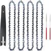 BUYTUS Set di catena e piastra guida in acciaio da 8 pollici, adatto for motosega elettrica, utilizzata for la potatura registrazione parti seghe elettriche(Set 4)