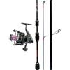 kolpo combo per la pesca trote lago e fiume con canna in carbonio 198 cm + mulinello