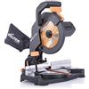 Evolution Power Tools R210CMS Sega a mitra composita, lama TCT da taglio multimateriale da 8-1/4 pollici inclusa, taglio legno metallo plastica e altro, mitra da 45° a 45° grado e angoli conici