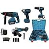 Generico Kit 4 in 1: Tassellatore, Trapano a Impulsi, Avvitatore a Percussione 68V Brushless, Smerigliatrice