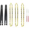ZHaotn Lama for motosega da 8 pollici Barra guida for catena for motosega 1/4P Sega elettrica portatile 47 nodi 23 coltelli Sega for tagliare il legno