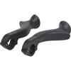 MotiveTech 2 Pezzi Appendici Manubrio Bici Manopole Laterali Supporti per Pollice Componenti per Riparazione in Nylon Robusto per Durabilità Adatto per Bici Pieg, Nero