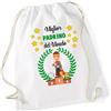 fashwork Sacca da Ginnastica Miglior Padrino del Mondo - Numero 1 - Idea Regalo borsa in cotone con lacci zaino dimensioni 36x46