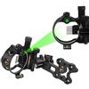 SHARROW Bow Sight 5 Pin / 7 Pin Mirini Vista dell'Arco Composto Retina Micro Regolabile 0,019 Fibra Ottica Alluminio Lega Visione per Archi Composti (DB9170 Nero(7 Pin))