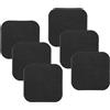 Generico Tappetino per tapis roulant ammortizzante - Confezione da 6 cuscinetti antiscivolo per pavimento, schiuma in PVC con riduzione del rumore 3,94x3,94 pollici | Protezione per attrezzature fitness per cy