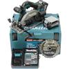 Makita HS012GD201 - Sega circolare manuale a batteria, 57 mm, 40 V, max. 2,5 Ah, 2 batterie + caricatore