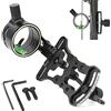SHARROW Tiro con L'Arco Mirino per Arco Composto 1 Pin Vista di Arco Compound Micro Regolabile Alluminio Bow Sight per la Caccia