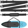 Pizens SUP Tracolla da Trasporto, Regolabile Nylon Carry Belt, Accessori per Tavole da Surf, Stand UpPaddle Board, Longboard, Kayak, Canoe (Nero)