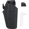 Peminkoo Fondina Tattica per Pistola, Mano Destra, per tiro, Caccia, Airsoft, fondine per Pistola, per G1OCK 17L 34 35 40 41, Colt 1911, CZ75, S&W1911 (Black)